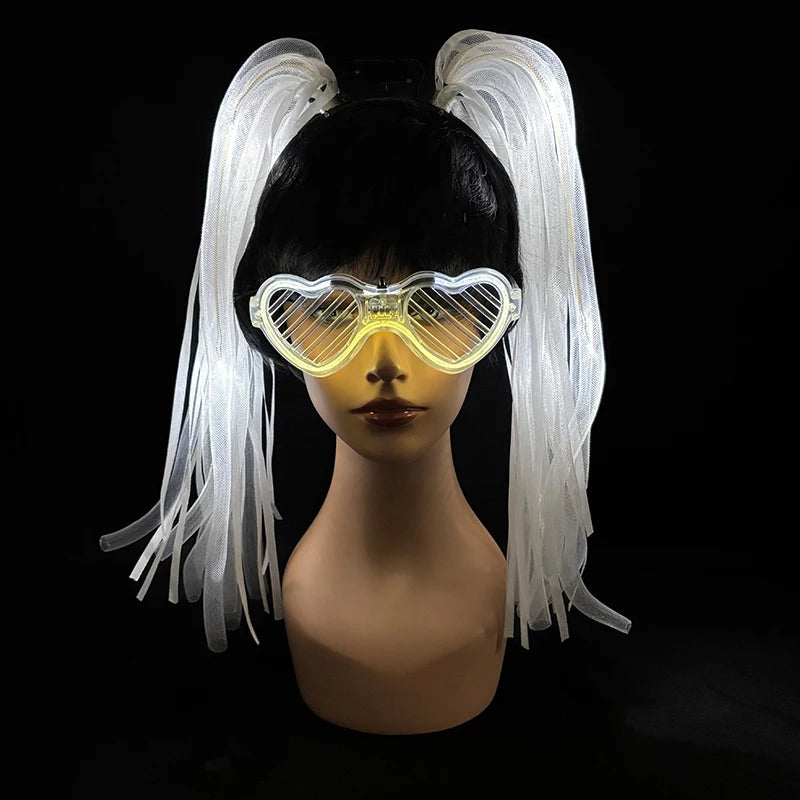 LED Noodle Headband & Glasses | Bachelorette Party Costume Accessory