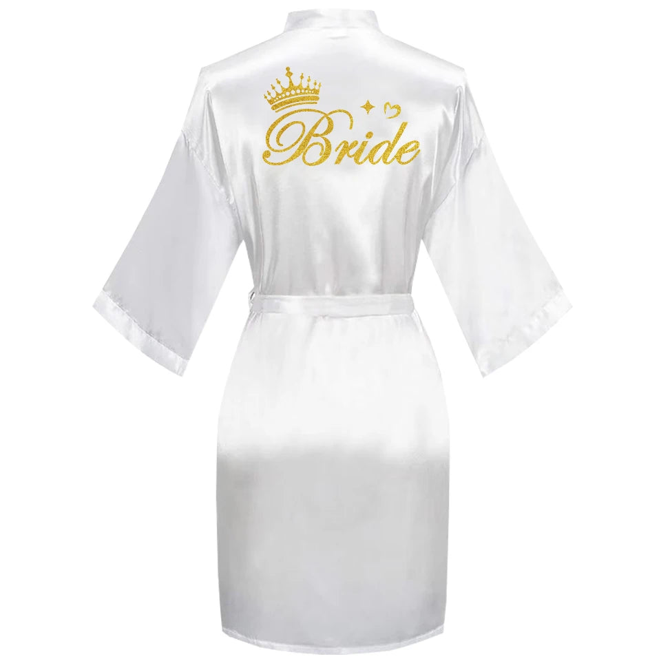 Embroidered Bridal Robe – Bride, Bridesmaid, Maid of Honour & More