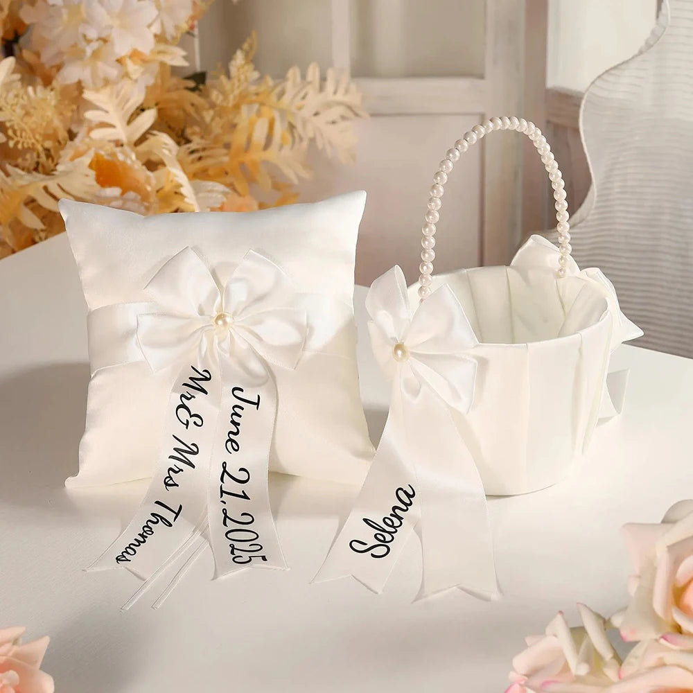 Flower Girl Basket & Ring Bearer Pillow