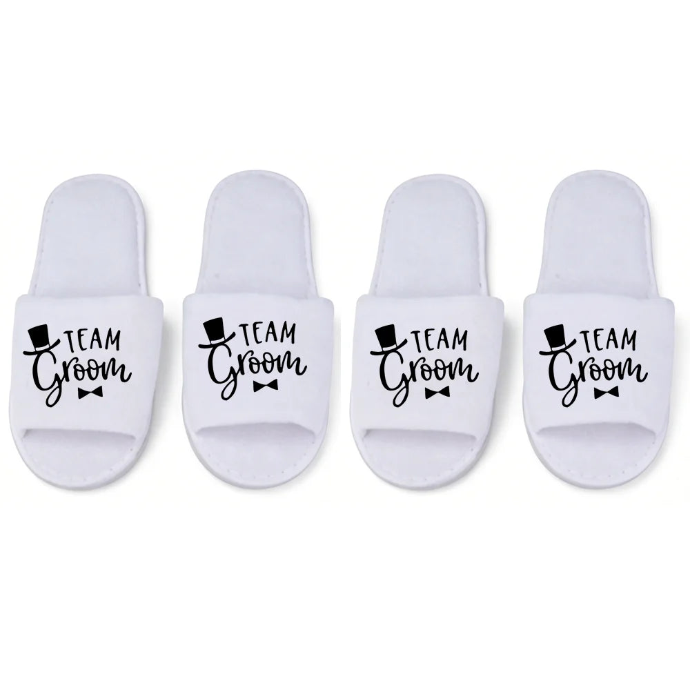 Team Bride & Team Groom Slipper Set