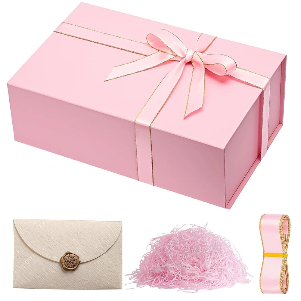 Luxury Magnetic Gift Box with Lid — Collapsible (Single or 4-Pack Gift Set)