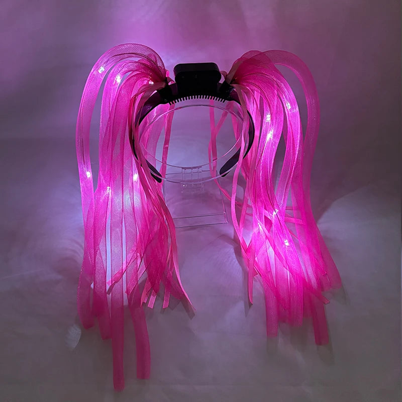 LED Noodle Headband & Glasses | Bachelorette Party Costume Accessory