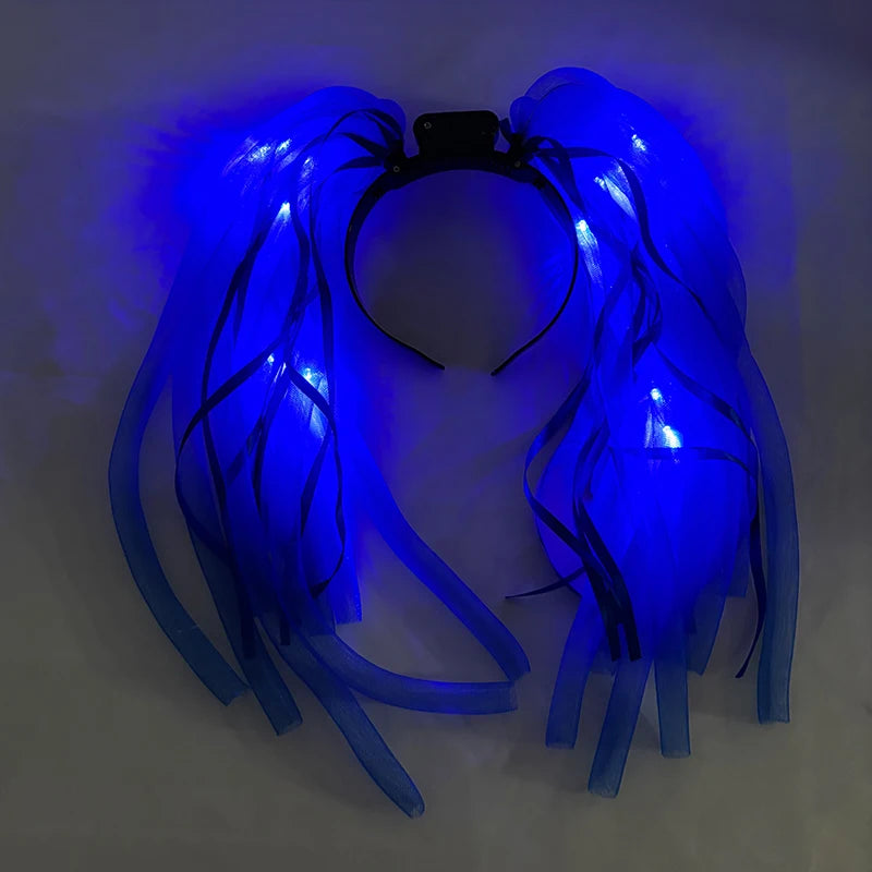 LED Noodle Headband & Glasses | Bachelorette Party Costume Accessory