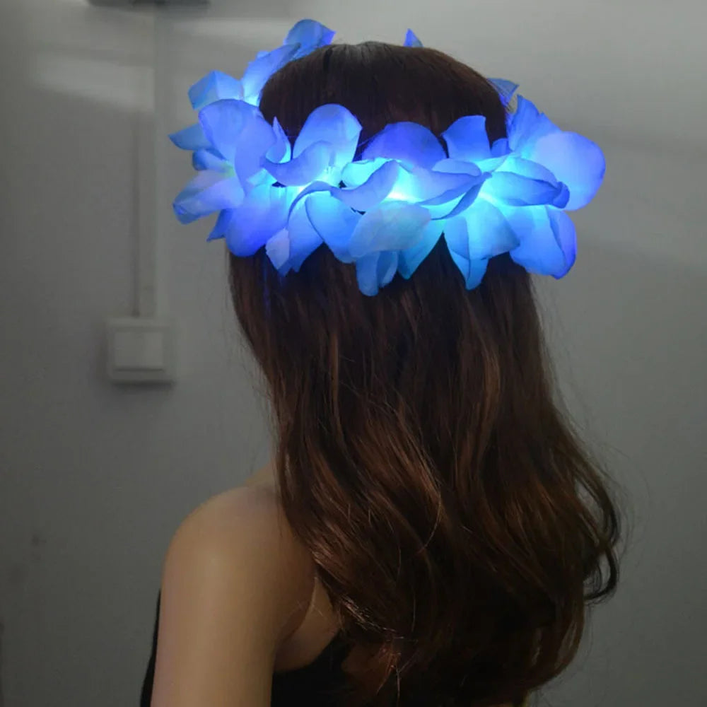 LED Flower Crown Headband | Glow Party & Festival Decoration