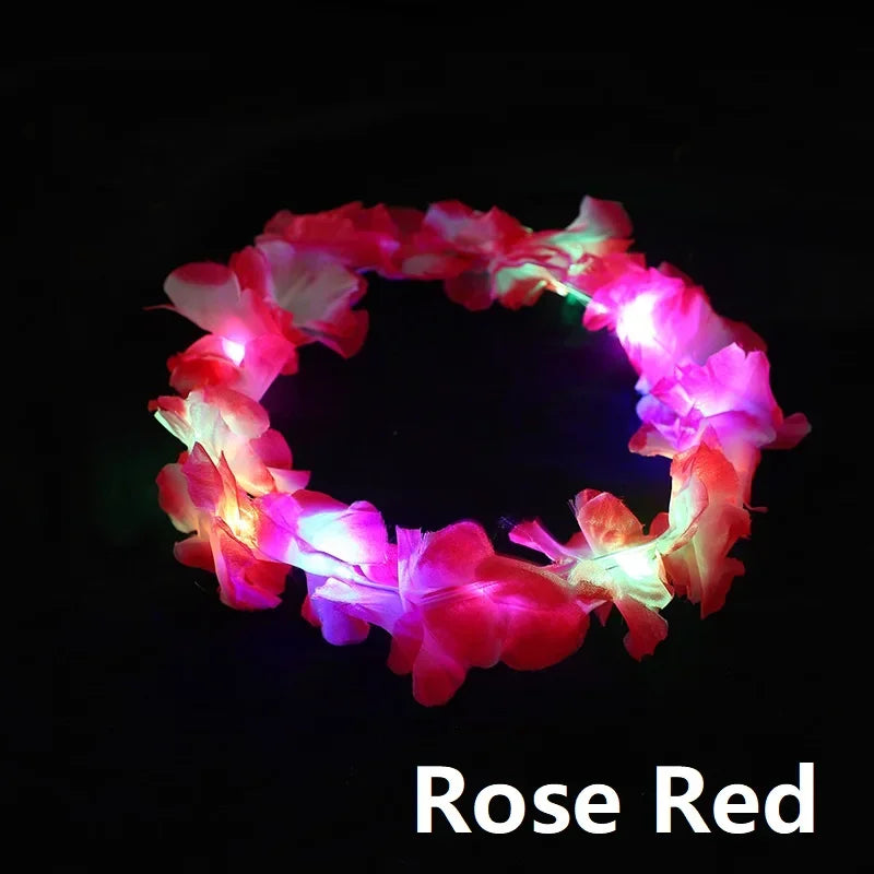 LED Flower Crown Headband | Glow Party & Festival Decoration