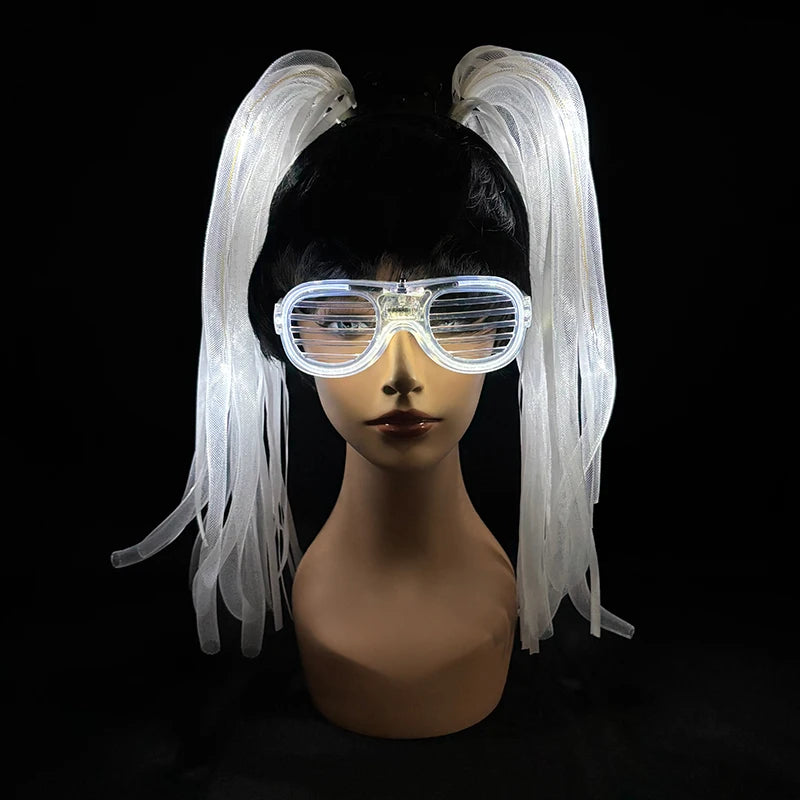 LED Noodle Headband & Glasses | Bachelorette Party Costume Accessory