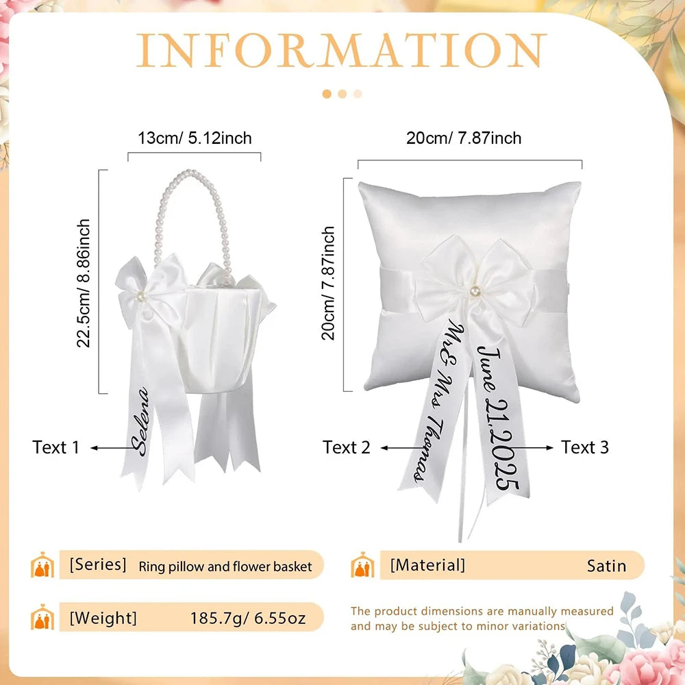 Flower Girl Basket & Ring Bearer Pillow