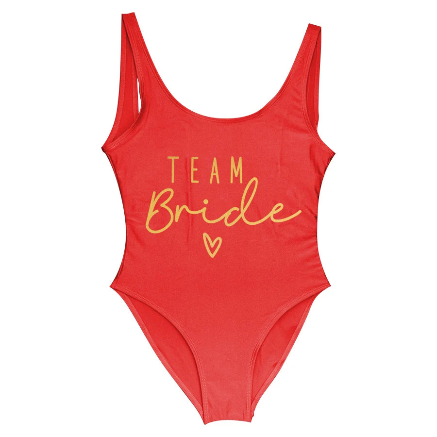 Hen Party One-Piece Swimsuit – Bride To Be Bachelorette Swimwear
