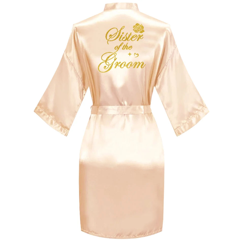 Embroidered Bridal Robe – Bride, Bridesmaid, Maid of Honour & More