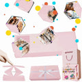 Romantic Surprise Jumping Gift Box — Handmade Folding Bouncy Box for Birthdays & Anniversaries (Black & Pink)