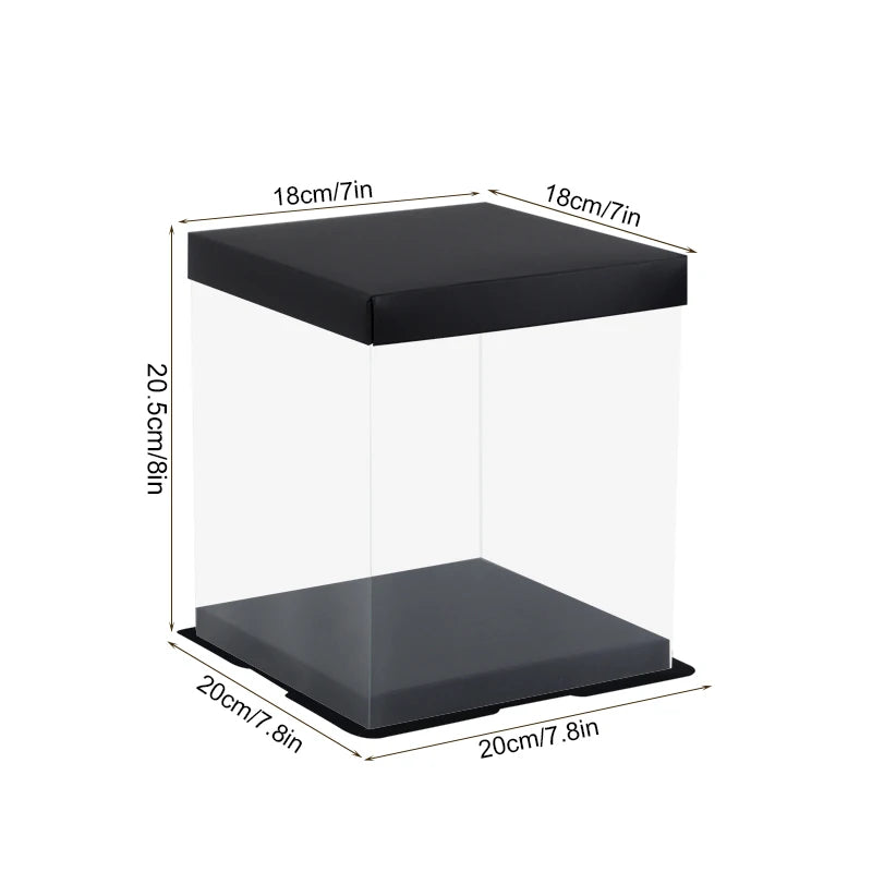 Transparent Cake Gift Box — 20cm & 28cm