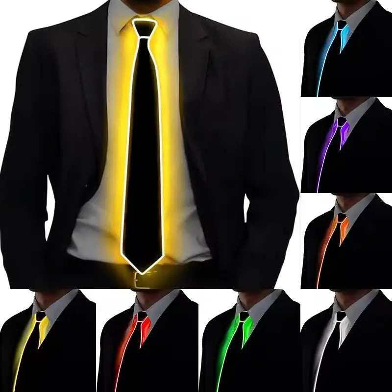 LED Light Up Necktie | Flashing Glow Tie for Party, Festival & Events