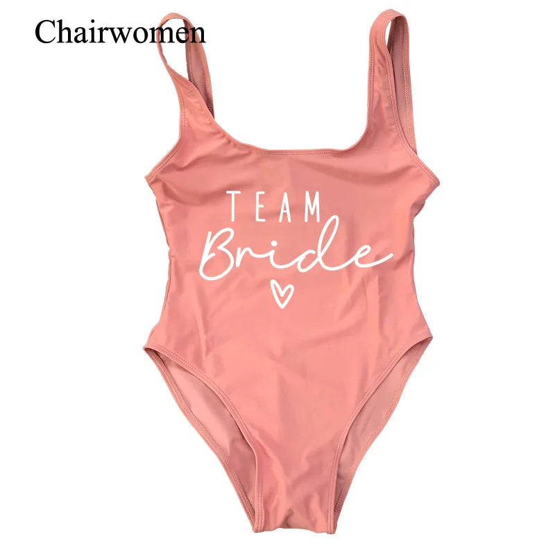 Hen Party One-Piece Swimsuit – Bride To Be Bachelorette Swimwear