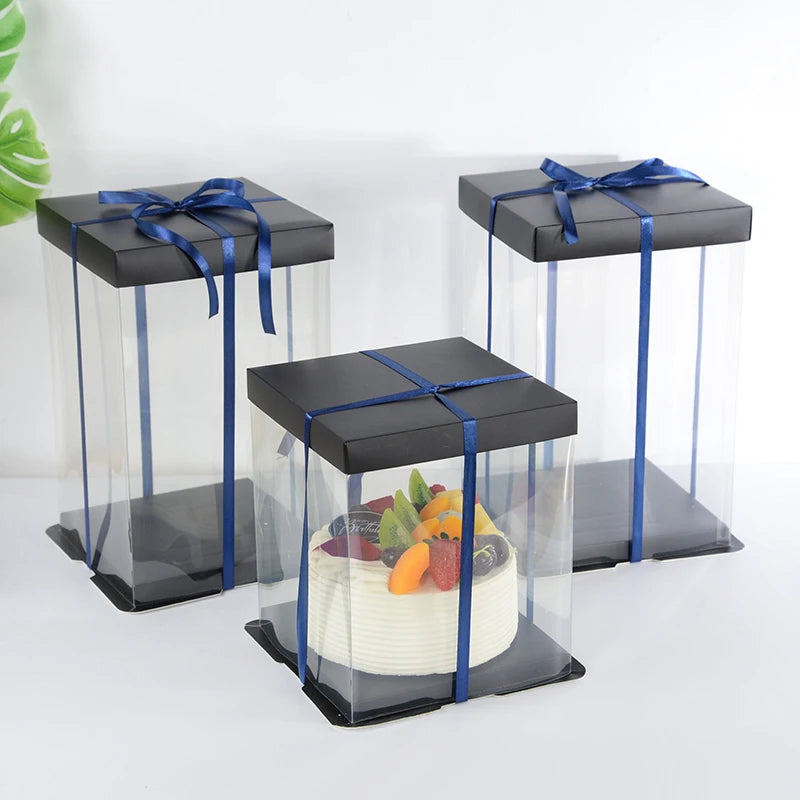 Transparent Cake Gift Box — 20cm & 28cm