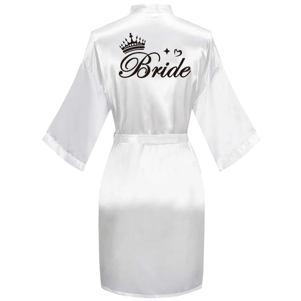 Embroidered Bridal Robe – Bride, Bridesmaid, Maid of Honour & More
