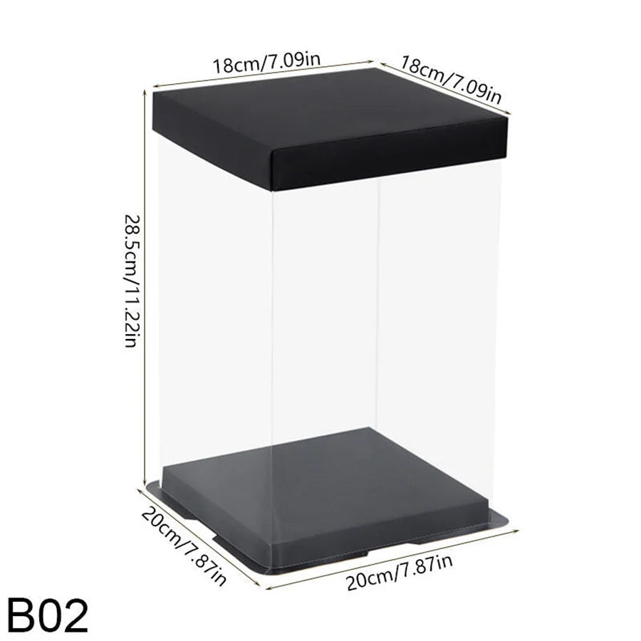 Transparent Cake Gift Box — 20cm & 28cm
