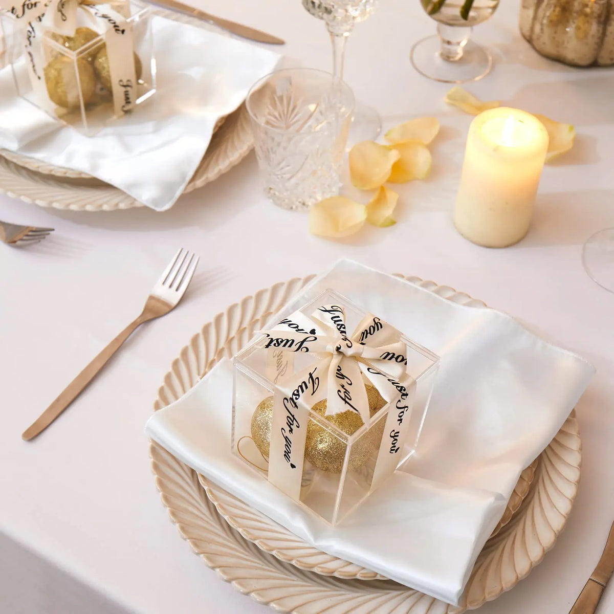 Satin Dinner Napkins 30x30cm — Wedding and Party Table Decoration (Pack of 24)