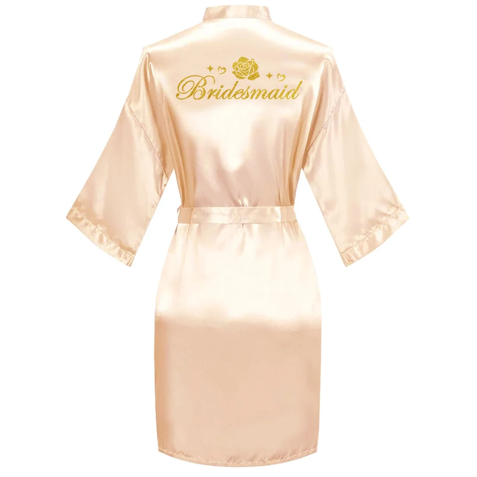 Embroidered Bridal Robe – Bride, Bridesmaid, Maid of Honour & More
