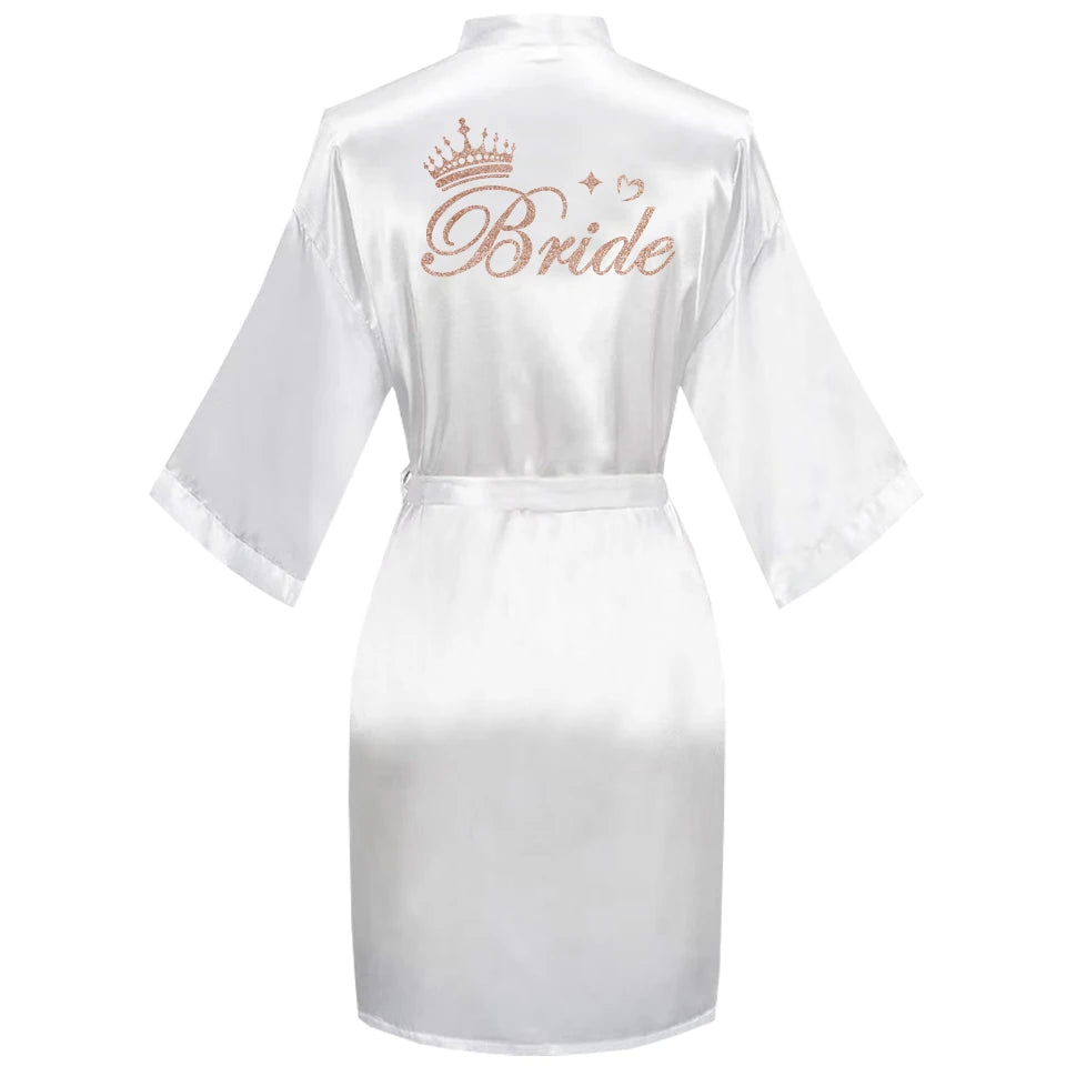 Embroidered Bridal Robe – Bride, Bridesmaid, Maid of Honour & More