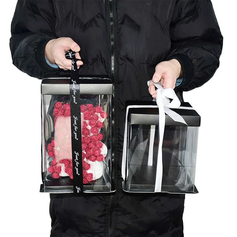 Transparent Cake Gift Box — 20cm & 28cm