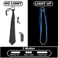 LED Light Up Necktie | Flashing Glow Tie for Party, Festival & Events