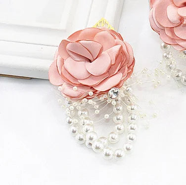 Bridesmaid Wrist Flower Corsage Bracelet