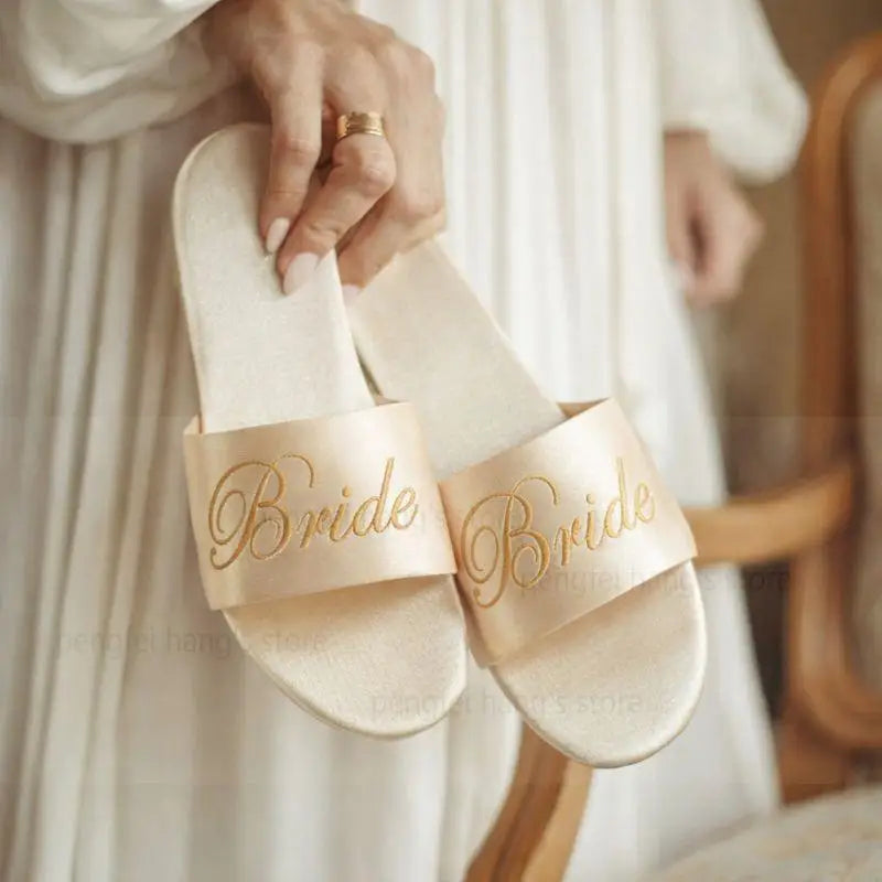 Bride & Bridesmaid Satin Slippers
