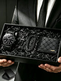 Men's Luxury Gift Box Set — Watch, Wallet & Accessories