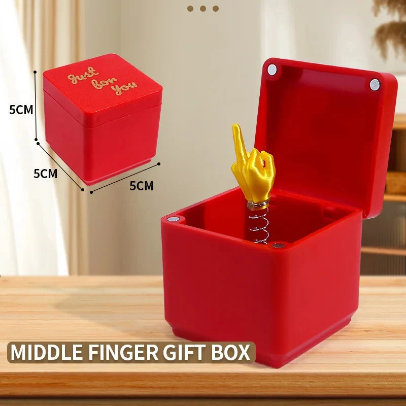 Surprise Middle Finger Gift Box — Funny Prank Box for Birthdays, Christmas & Any Occasion
