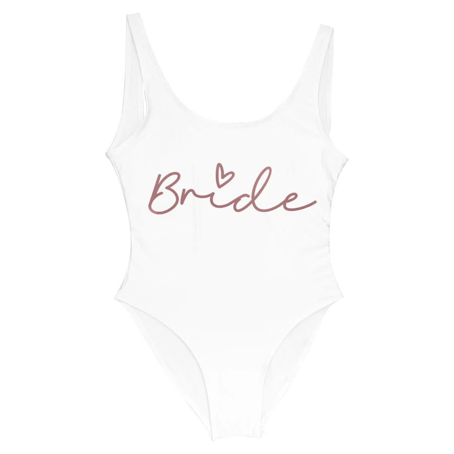Hen Party One-Piece Swimsuit – Bride To Be Bachelorette Swimwear