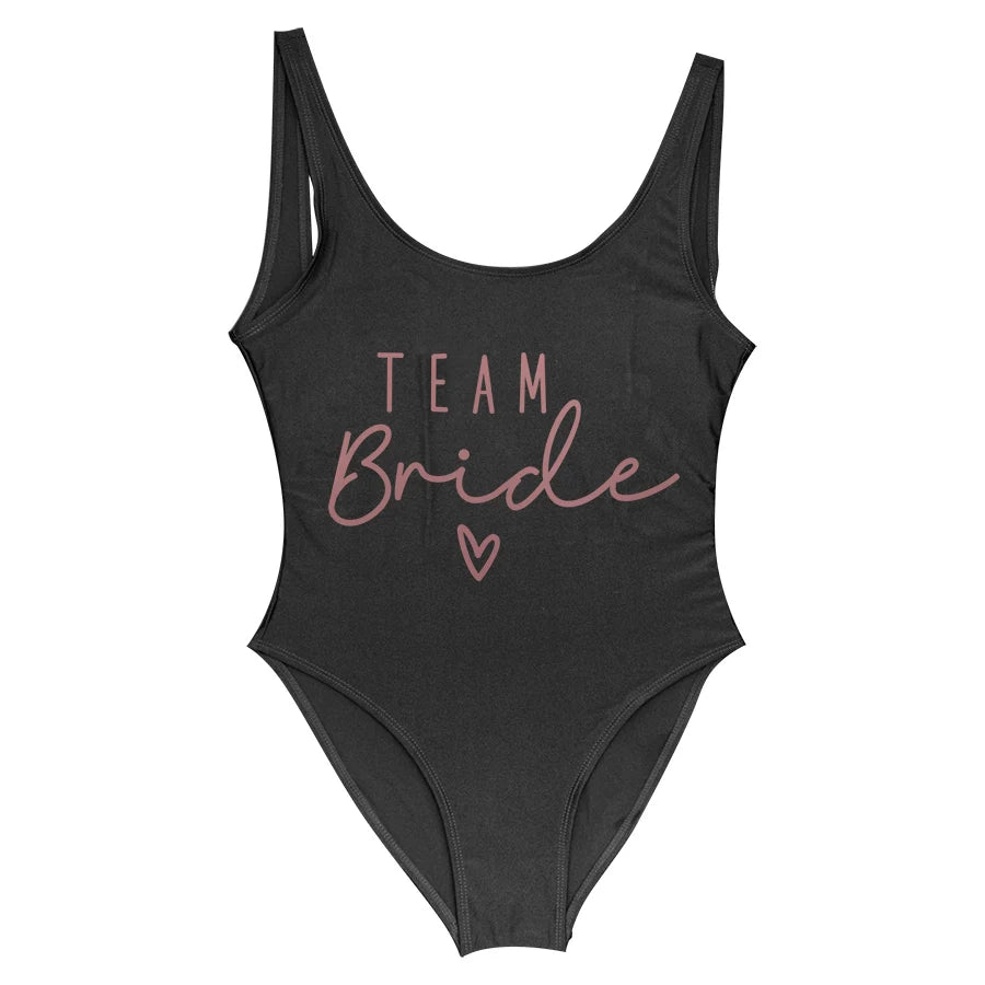 Hen Party One-Piece Swimsuit – Bride To Be Bachelorette Swimwear