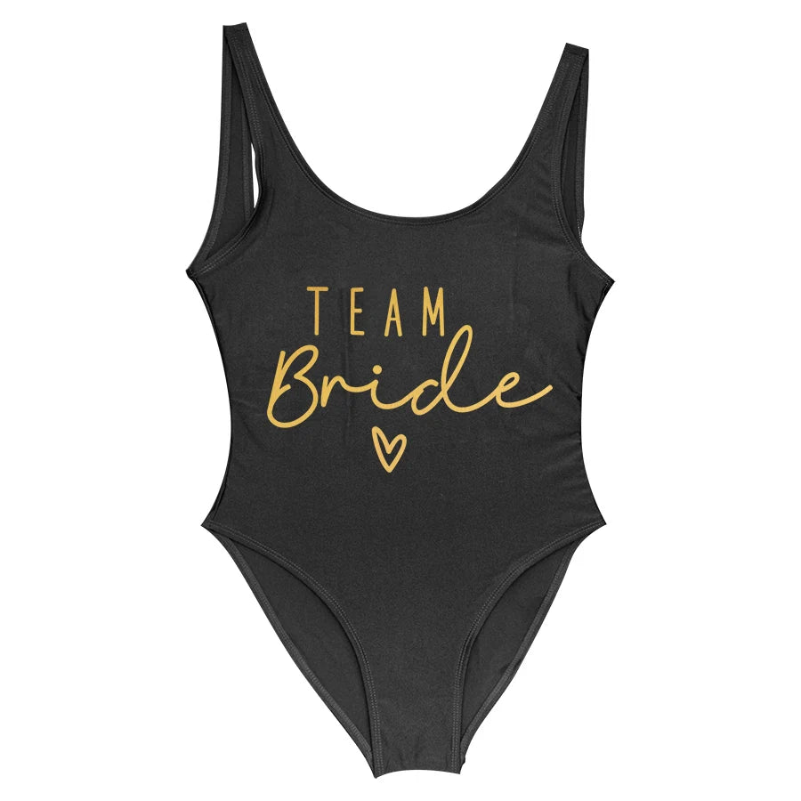 Hen Party One-Piece Swimsuit – Bride To Be Bachelorette Swimwear
