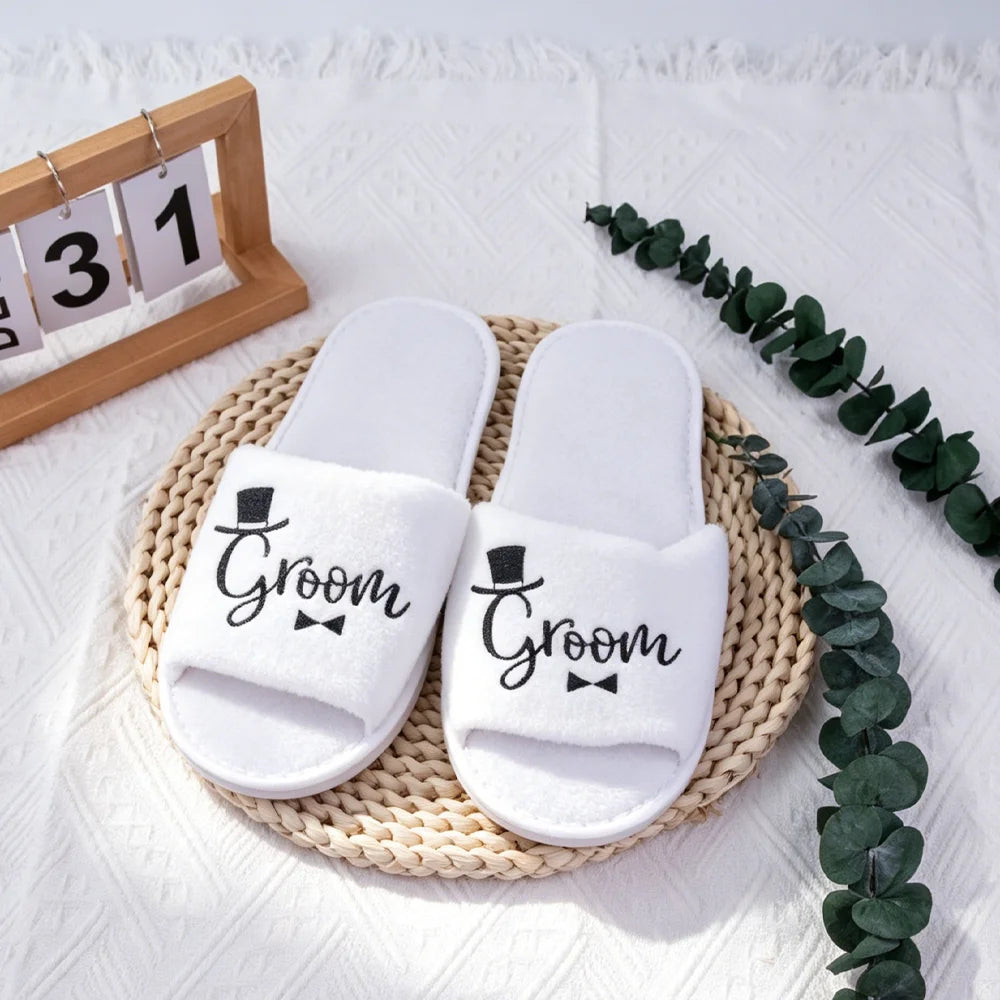 Team Bride & Team Groom Slipper Set
