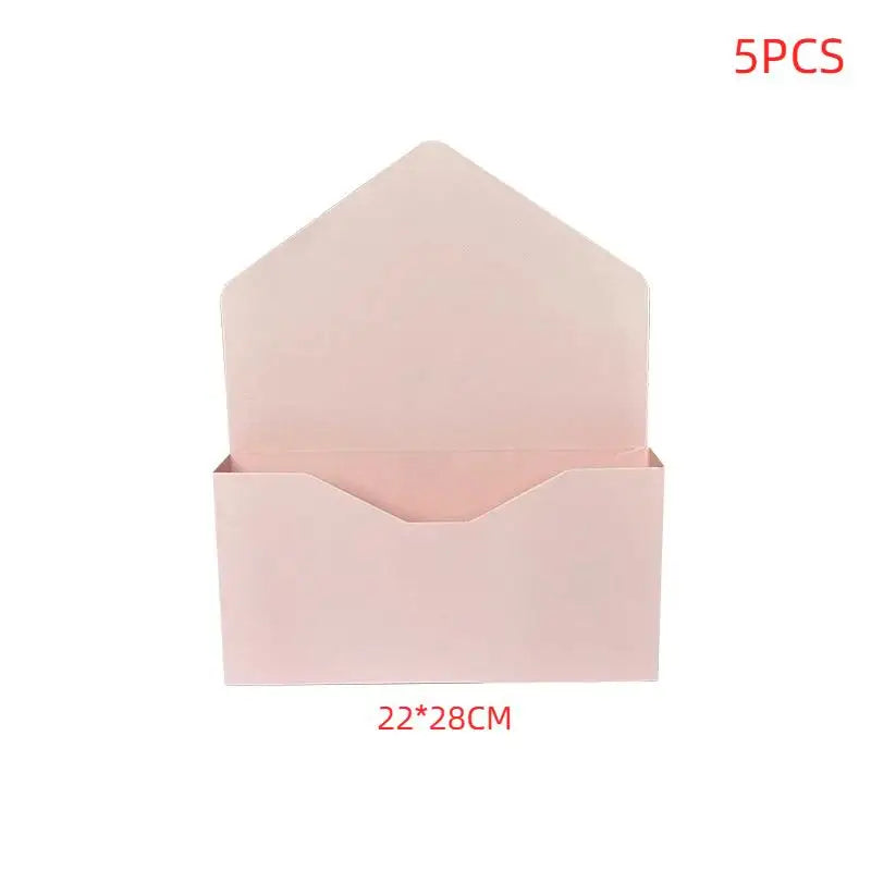 Wedding Envelope Flower Gift Boxes — Set of 5 for Bouquets & Floral Arrangements