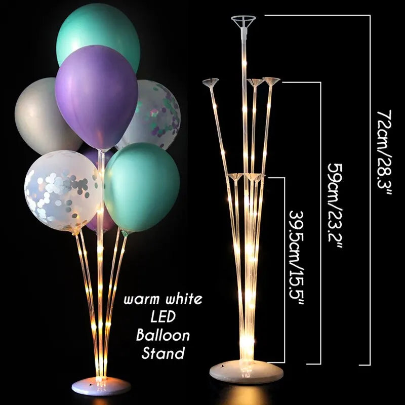 LED Balloon Stand | Glow Column for Weddings, Baby Showers & Parties