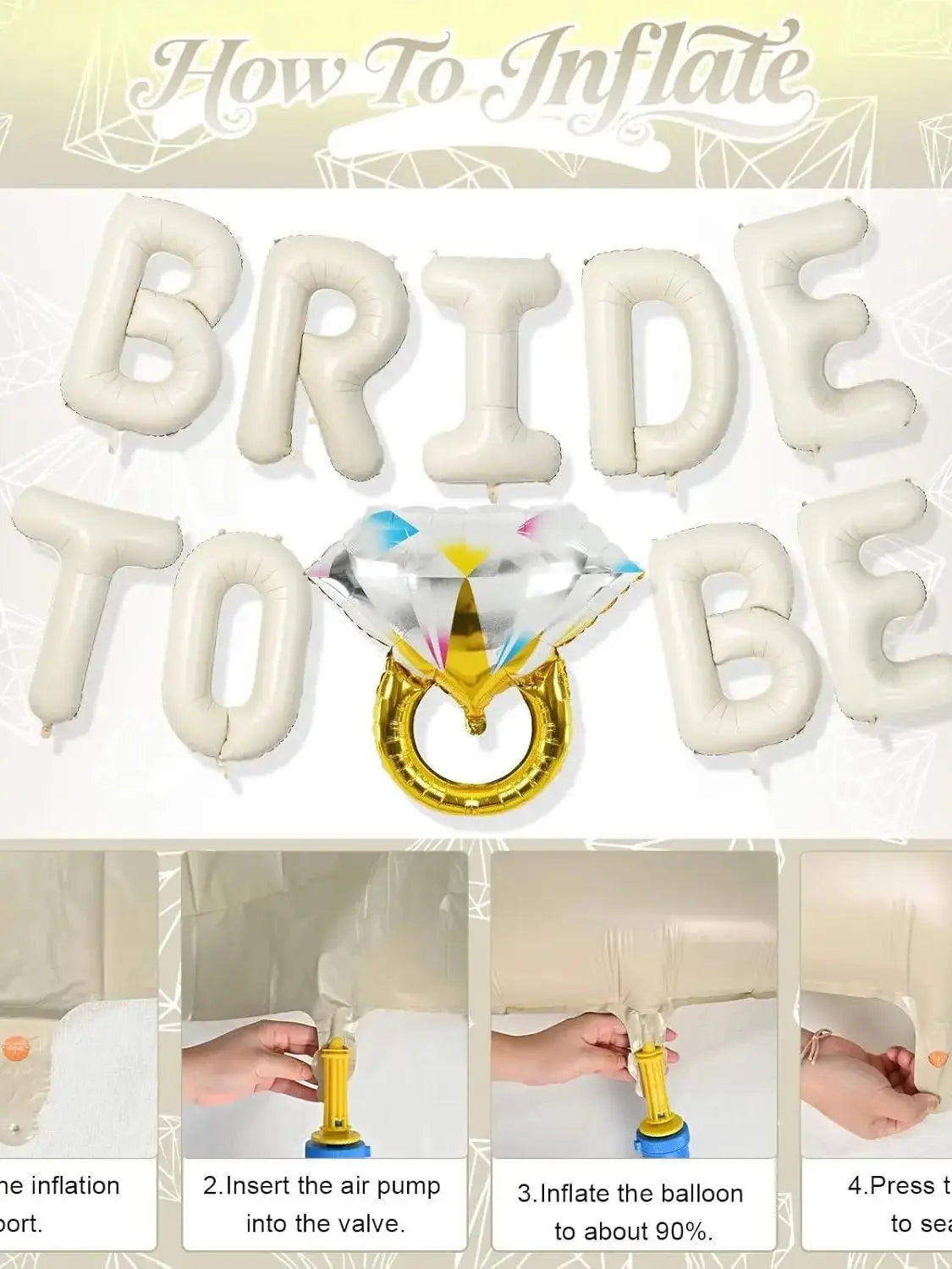 Bride to Be Balloon Set