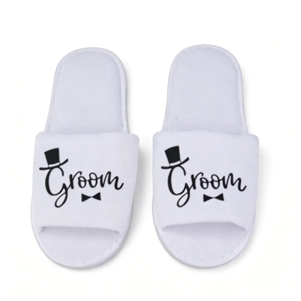Team Bride & Team Groom Slipper Set