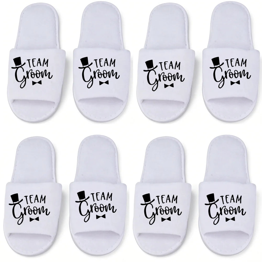 Team Bride & Team Groom Slipper Set