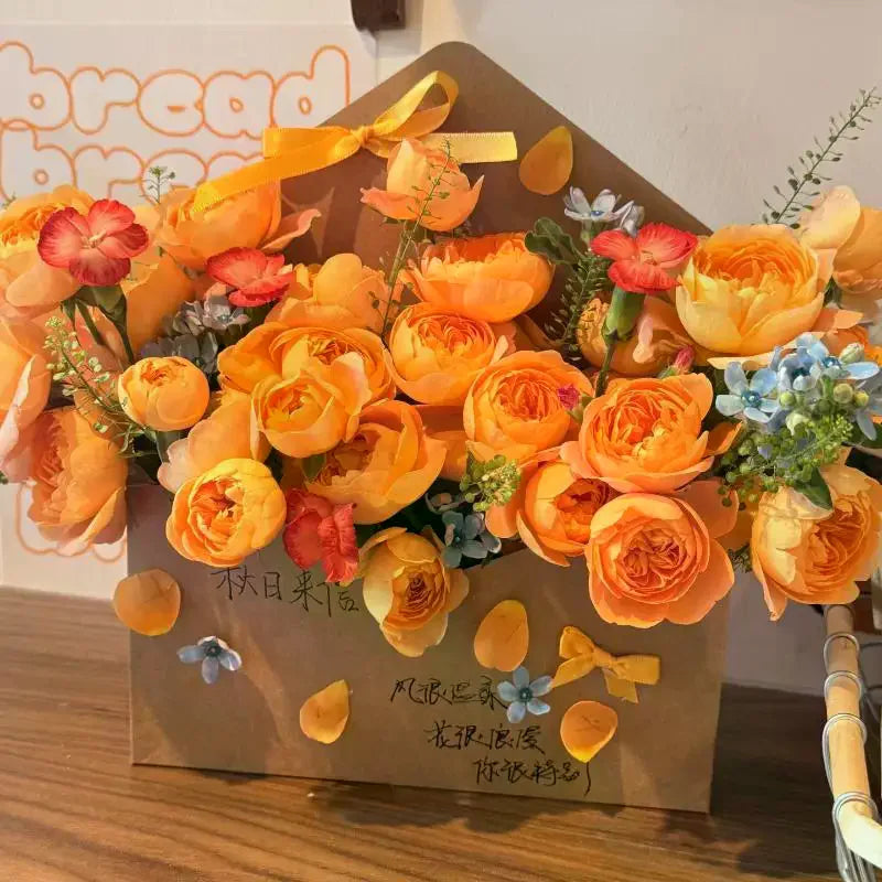 Wedding Envelope Flower Gift Boxes — Set of 5 for Bouquets & Floral Arrangements
