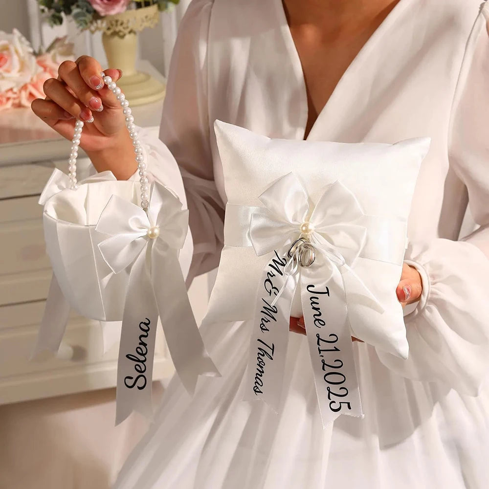 Flower Girl Basket & Ring Bearer Pillow
