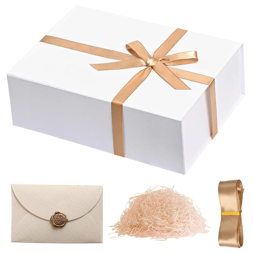 Luxury Magnetic Gift Box with Lid — Collapsible (Single or 4-Pack Gift Set)