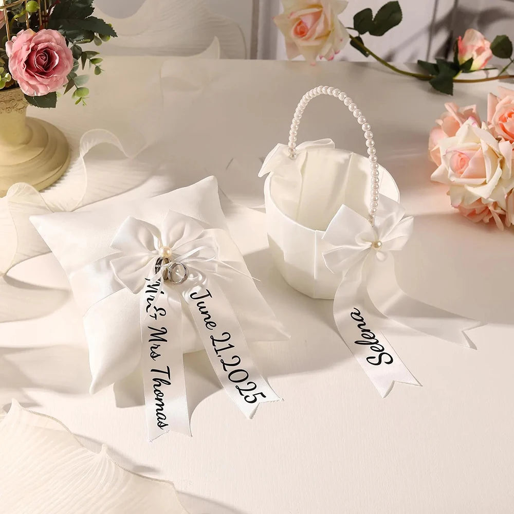 Flower Girl Basket & Ring Bearer Pillow