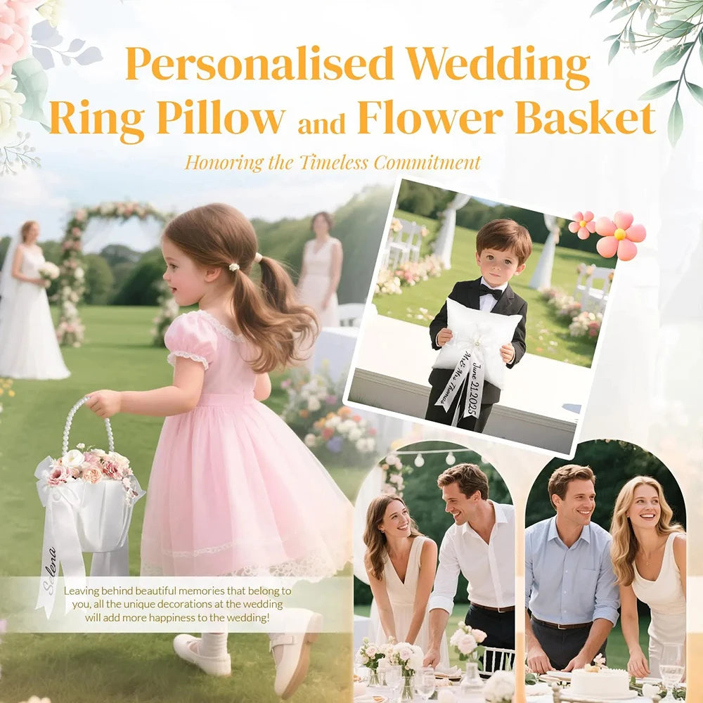 Flower Girl Basket & Ring Bearer Pillow