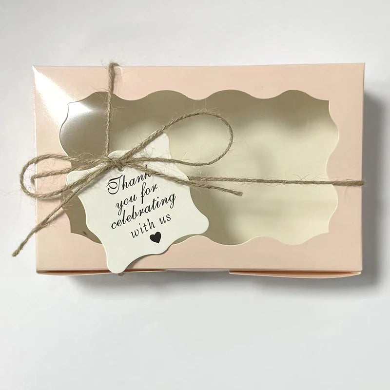 Kraft Paper Candy Favour Boxes — Window Design (10 or 20 Pack)