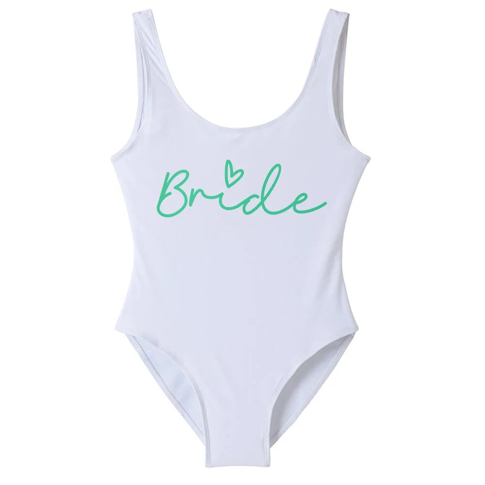 Hen Party One-Piece Swimsuit – Bride To Be Bachelorette Swimwear