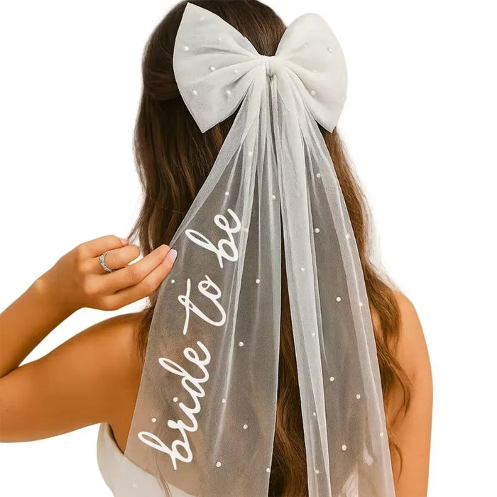 Bride To Be Bow Veil