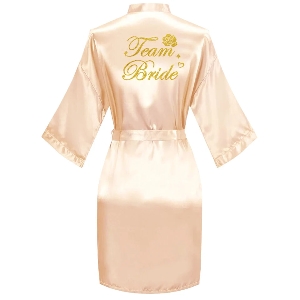 Embroidered Bridal Robe – Bride, Bridesmaid, Maid of Honour & More
