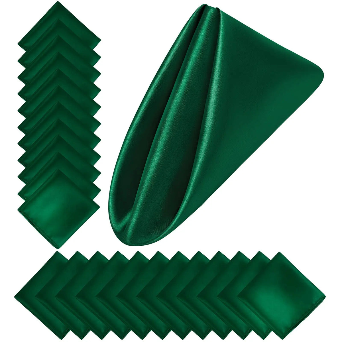 Satin Dinner Napkins 30x30cm — Wedding and Party Table Decoration (Pack of 24)