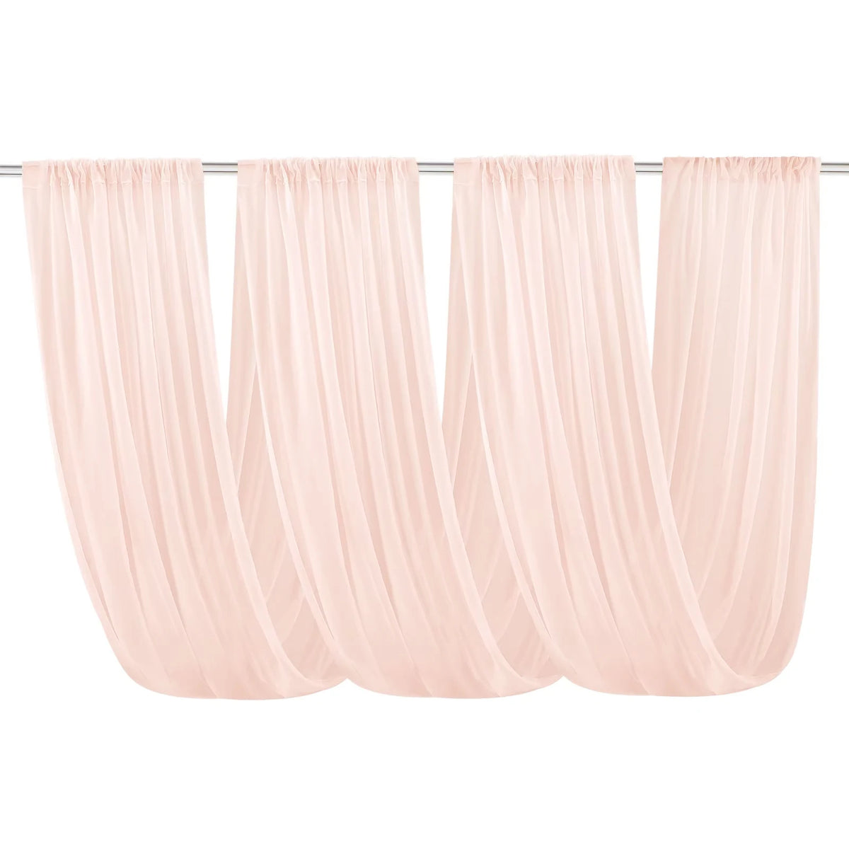 Wedding Ceiling Drape Curtains — Sheer Fabric Backdrop for Wedding and Event Decoration