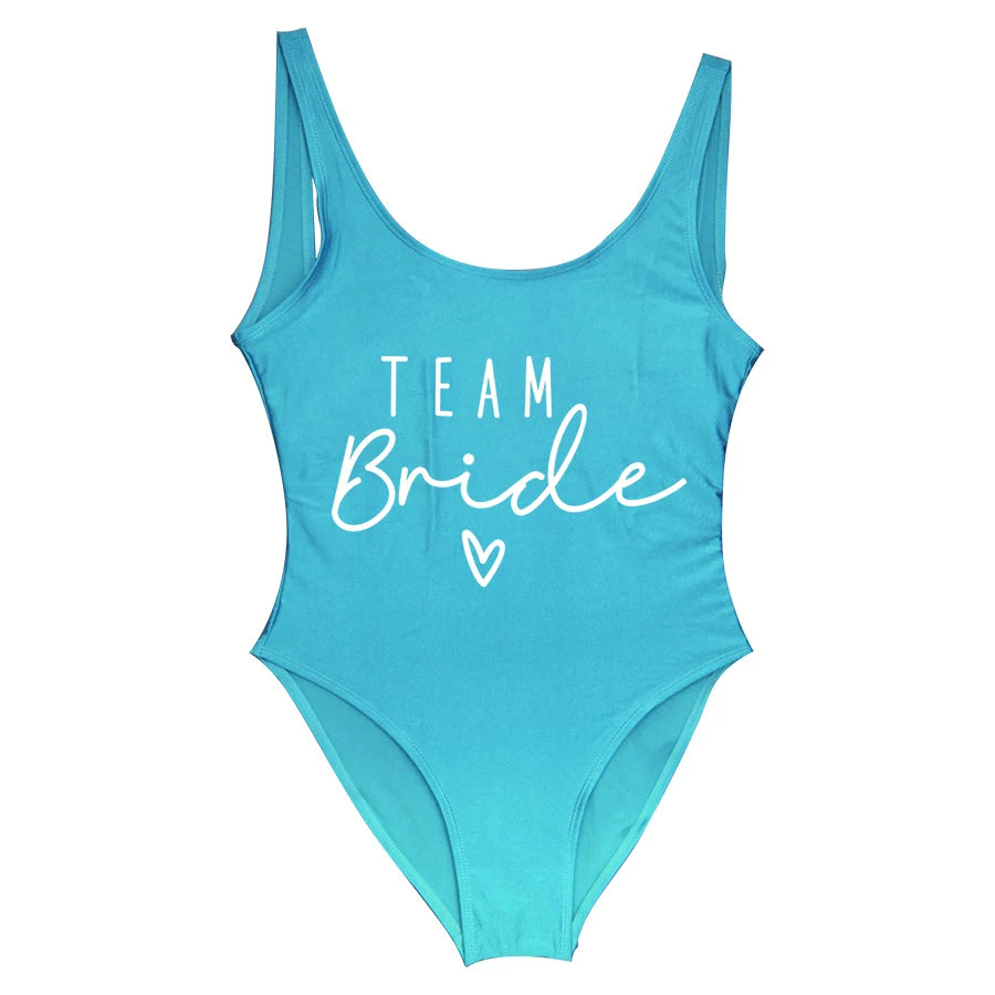 Hen Party One-Piece Swimsuit – Bride To Be Bachelorette Swimwear